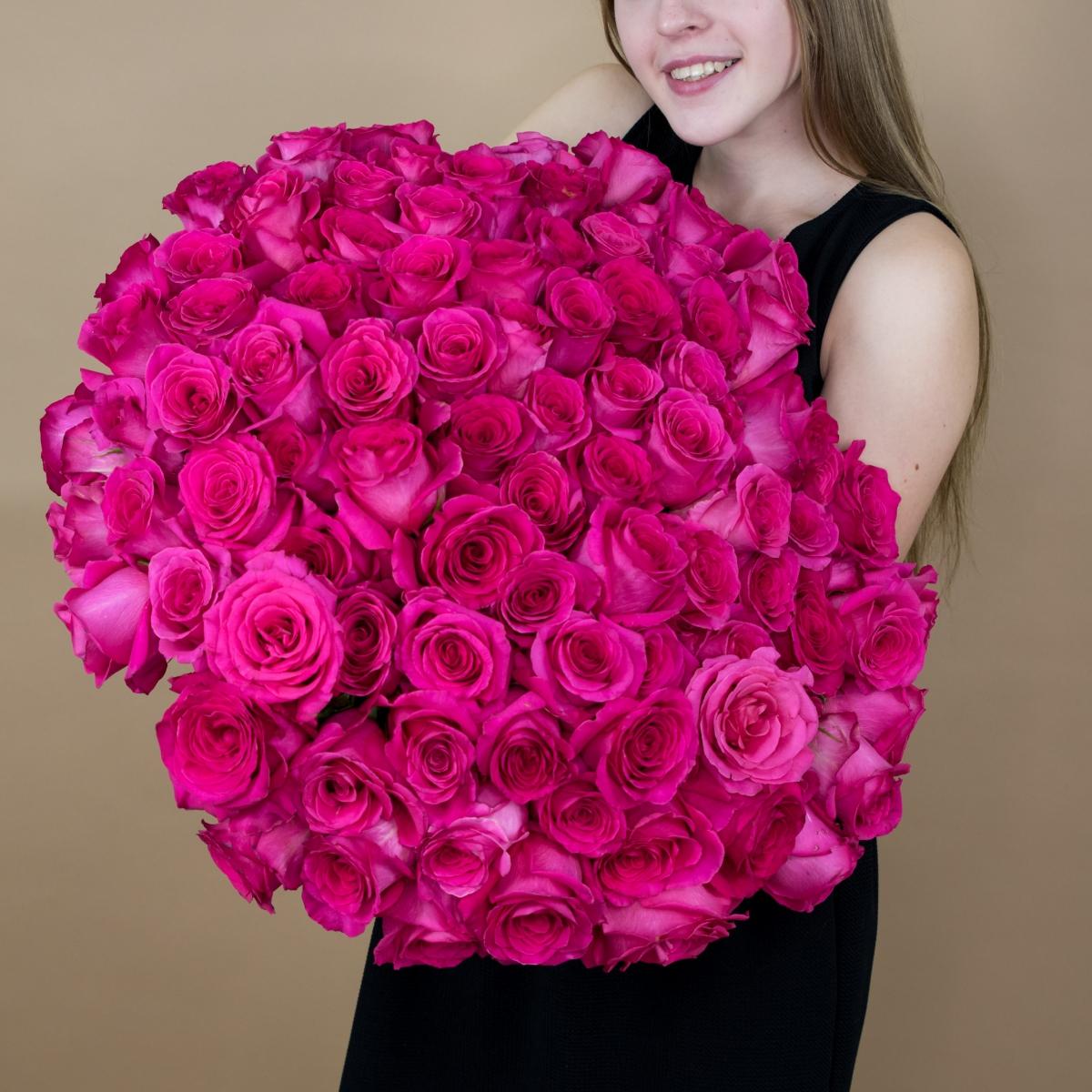 Букет из розовых роз 75 шт. (40 см) (№  15631ki)