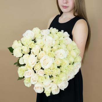 Букет из белых роз 101 шт 40 см (Эквадор) [код товара  16095kir]