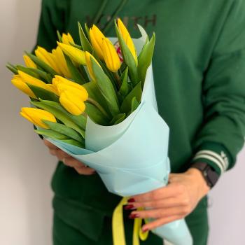 Тюльпаны жёлтые 15 шт артикул  24505